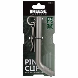 Power Pin & Clip, Pewter, 5/8-In.