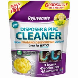 Garbage Disposal Pods, Lemon  Scent, 6-Pk.