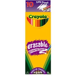 10-Count Erasable Colored Pencils