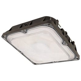 LED Canopy Light Fixture, Commercial-Grade Aluminum Housing, 4700 Lumens, 45-Watt, 10-In.