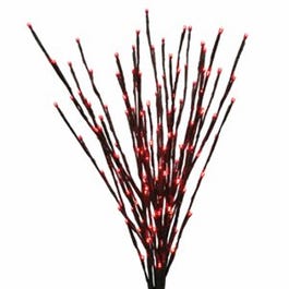 LED Branch Light, Brown With 140 Red Lights, 36-In.