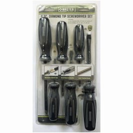 Diamond Tip CM Screwdriver Type Set, 6-Pc.