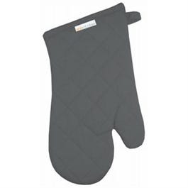 Oven Mitt, Stainless Gray, 100% Quilted Cotton