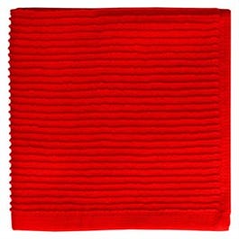 Kitchen Cloth, Ruby Red Cotton, 12 x 12-In.