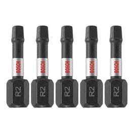 Impact Tough Insert Bit, #2 Square, 1-In., 5-Pk.