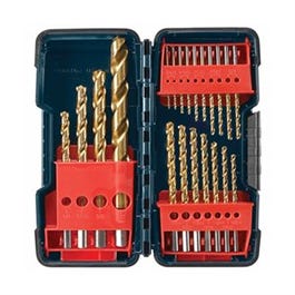 21-Pc. Metal Drill Bit Set, Titanium