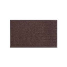 Floor Mat, Dual Rib Chocolate Brown, Indoor/Outdoor, 18 x 28-In.