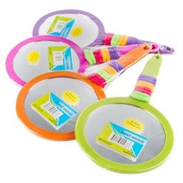 Hand Mirror, Rectangle, Assorted Colors, 7.2 x 10.6-In.