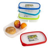 Food Storage Container, 2-Compartment, Clear