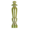 Lamp Finial, Spindle, Solid Brass, 2-In.