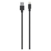 Lightning USB Charger Sync Cable, Black, 4-Ft.