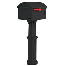 Grand Haven All-In-One Mailbox, T4, Black Plastic, XL