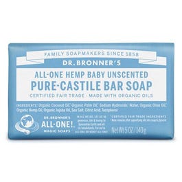 Castile Bar Soap, Unscented, 5-oz.