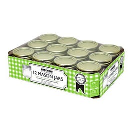 Canning Jars With Lids & Rings, 1/2-Pint, 12-Pk.