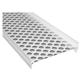 Gutter Guard, White, 4.5-In. x 3-Ft.