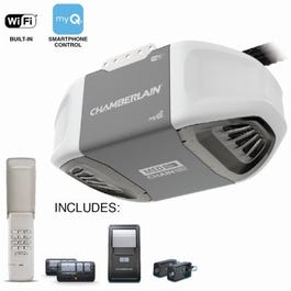 MYQ, Wi-Fi Smart Garage Door Opener, 1/2-HP