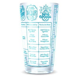 Good Measure Drinking Glass, Rum Recipes, 16-oz.