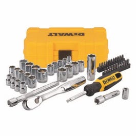 Mechanics Tool Set, SAE & Metric, 50-Pc