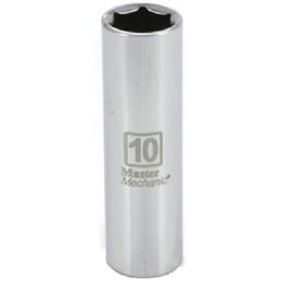 Metric Deep Well Socket, 6-Point, 1/4-In. Drive, 10mm