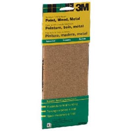 6-Pack 1/3-Sheet Assorted-Grit Production Sandpaper