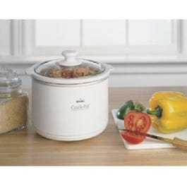 Crock Pot With Removable Crock, White, 1.5-Qt.