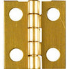 Medium Hinge, Brass, 3/4 x 11/16-In., 4-Pk.