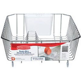 Dish Drainer, Twin-Sink, Chrome Wire