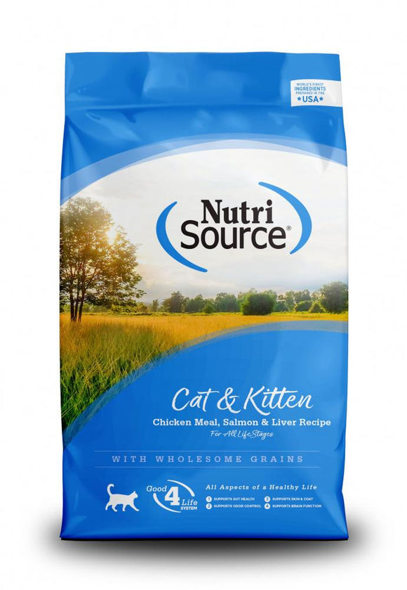 NutriSource® Cat & Kitten Chicken Meal, Salmon & Liver Recipe Healthy Cat & Kitten Food