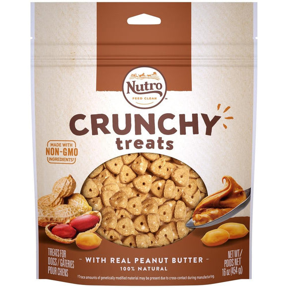 Nutro Crunchy Treats with Real Peanut Butter Dog Treats