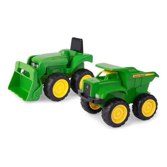 John Deere 6 Inch Sandbox Toy Set with Toy Truck and Toy Tractor (6 Inch)