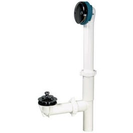 Plastic Lift & Turn Tub Drain Assembly, White