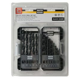 21-Pc. Black Oxide Drill Bit Set