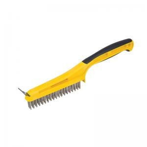 Hyde Tools Stainless Steel Stripping Brush with Scraper 1/2 x 5-1/4 (1/2 x 5-1/4)