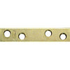 4-Pk., 5/8 x 3-In. Brass Mending Plate