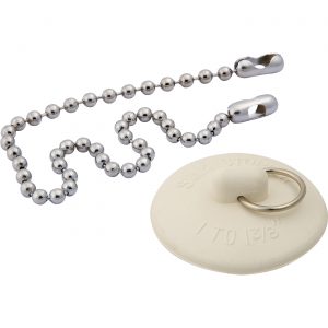 Master Plumber Drain stopper with chain – Sink (1 to 1-3/8)