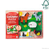 Melissa & Doug Farm Animals Chunky Puzzle (8 Pieces)