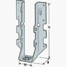 Face Mount Joist Hanger Z-Max, Double, 2 x 6-In.