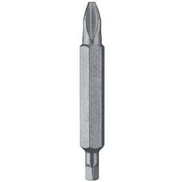 Double-End Phillips/Square Recess Bit, 3-Pk.