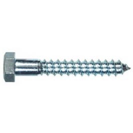 Hex Head Lag Bolt, Zinc, 5/16 x 2.5-In., 100-Ct.