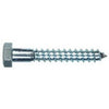 Hex Head Lag Bolt, Zinc, 0.25 x 3-In., 100-Ct.