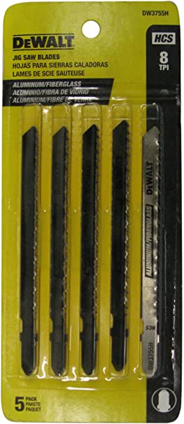 Dewalt T Shank Wood Cutting Jig Saw Blades 4-Inch 8 TPI (4-Inch 8 TPI)