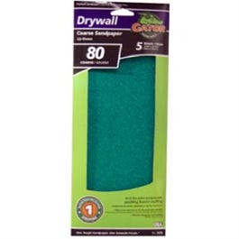 Premium Drywall Paper, Pre-Cut, 80-Grit, 5-Pk.