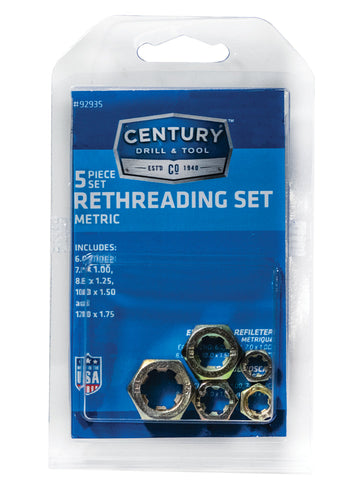 Century Drill And Tool 5 Piece Metric Rethreading Set (5 Piece)