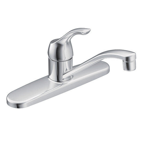 Moen Adler Chrome One-Handle Low Arc Kitchen Faucet