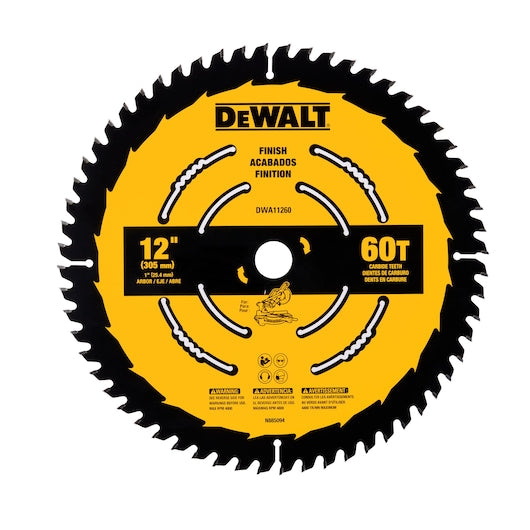 DeWalt 12 in Finish Saw Blade (60 Tooth) (12