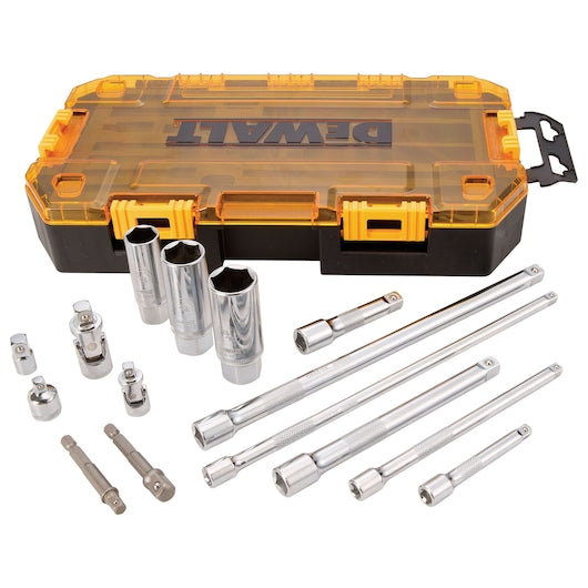 Dewalt 1/4 in & 3/8 in Drive Tool Accessory Set 15 pc (15 Pc)