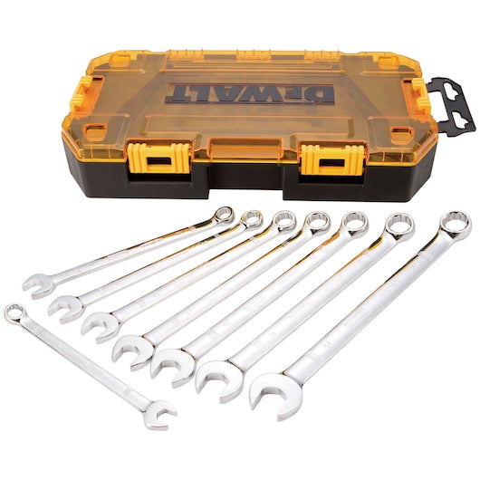 Dewalt DWMT73810 8 Piece Combination Metric Wrench Set (8 Piece DWMT73810)