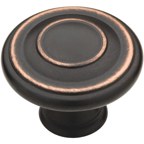 Liberty Bronze with Copper Highlights 1-3/8 In. Cabinet Knob, (2-Pack)