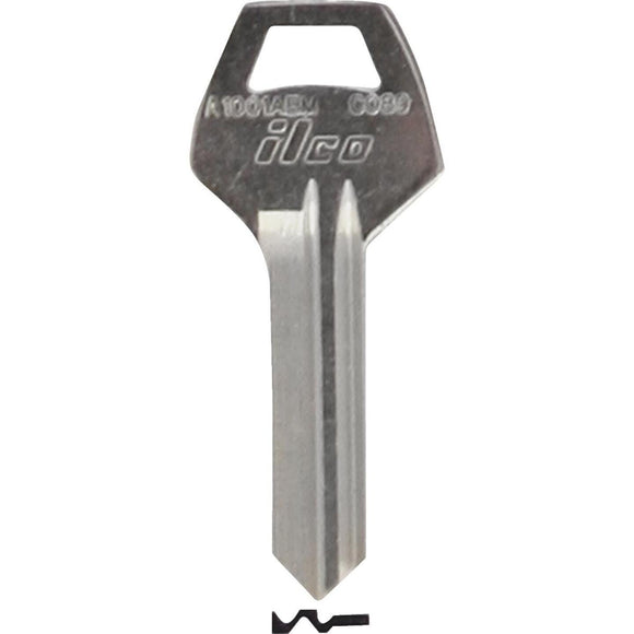 ILCO Corbin Nickel Plated House Key, CO89 (10-Pack)