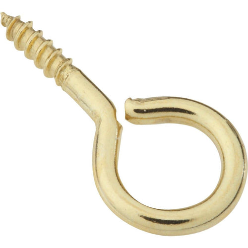 National #12 Brass Large Screw Eye (5 Ct.)